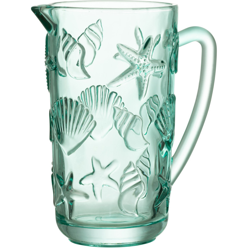 Carafe 1 L en Verre Azur Motif coquillages Oceya - 1