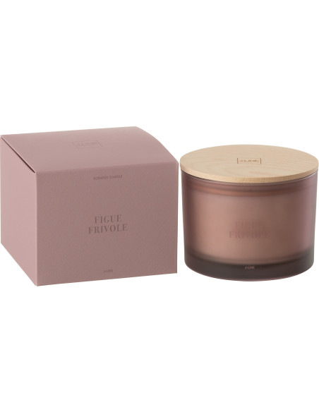 Bougie parfumée Senteur Fruitée Figue Frivole 28 heures Accords Essentiels - 2