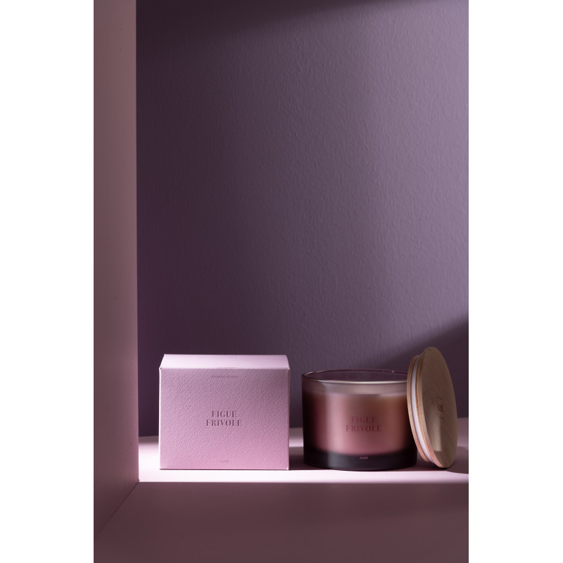 Bougie parfumée Senteur Fruitée Figue Frivole 28 heures Accords Essentiels - 3