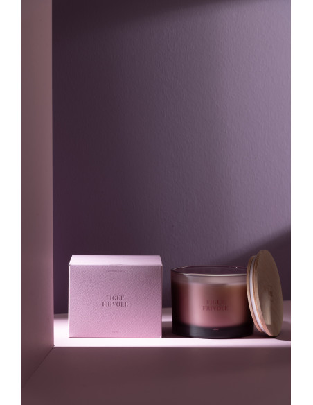 Bougie parfumée Senteur Fruitée Figue Frivole 28 heures Accords Essentiels - 3
