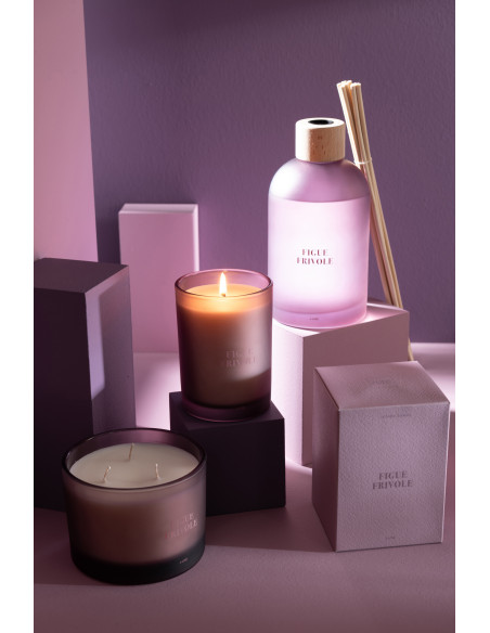 Bougie parfumée Senteur Fruitée Figue Frivole 28 heures Accords Essentiels - 6