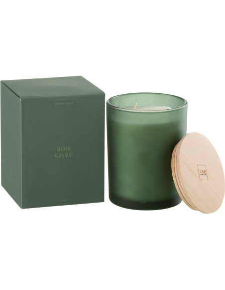 Bougie parfumée XL Senteur Boisée Bois Givré 52 heures Accords Essentiels - 1