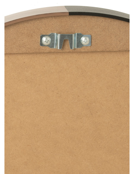 Miroir Mural Rond Jareth en Métal Noir - 3