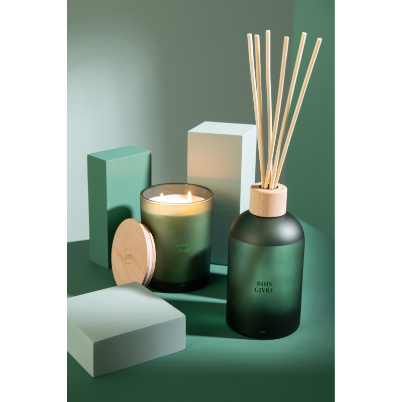 Bougie parfumée XL Senteur Boisée Bois Givré 52 heures Accords Essentiels - 5