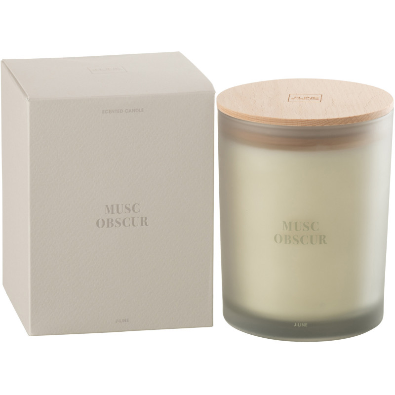 Bougie parfumée XL Senteur Boisée Musc Obscur 52 heures Accords Essentiels - 2