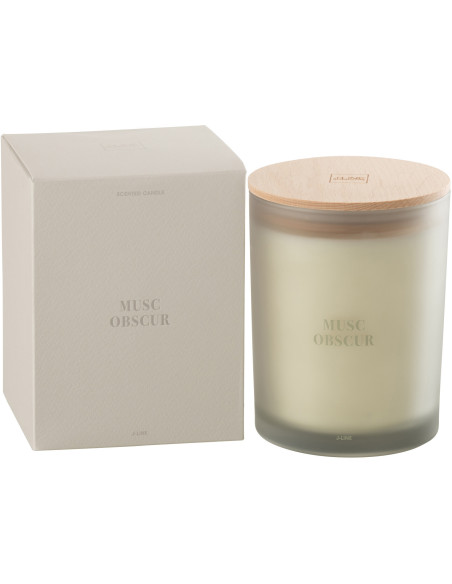 Bougie parfumée XL Senteur Boisée Musc Obscur 52 heures Accords Essentiels - 2