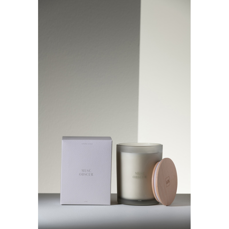 Bougie parfumée XL Senteur Boisée Musc Obscur 52 heures Accords Essentiels - 3