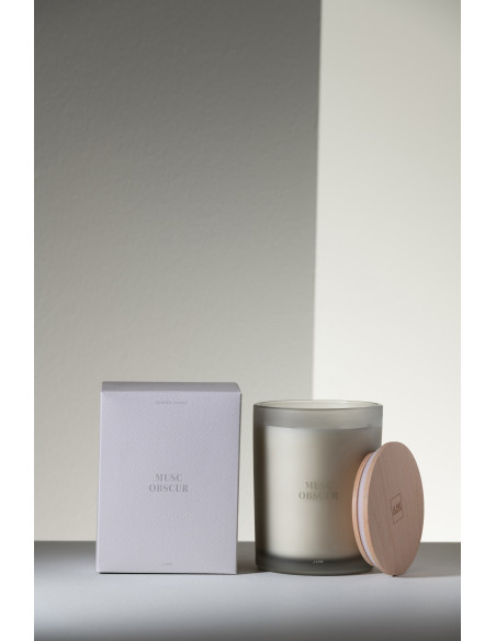 Bougie parfumée XL Senteur Boisée Musc Obscur 52 heures Accords Essentiels - 3