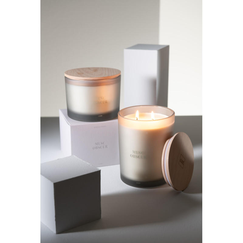 Bougie parfumée XL Senteur Boisée Musc Obscur 52 heures Accords Essentiels - 5