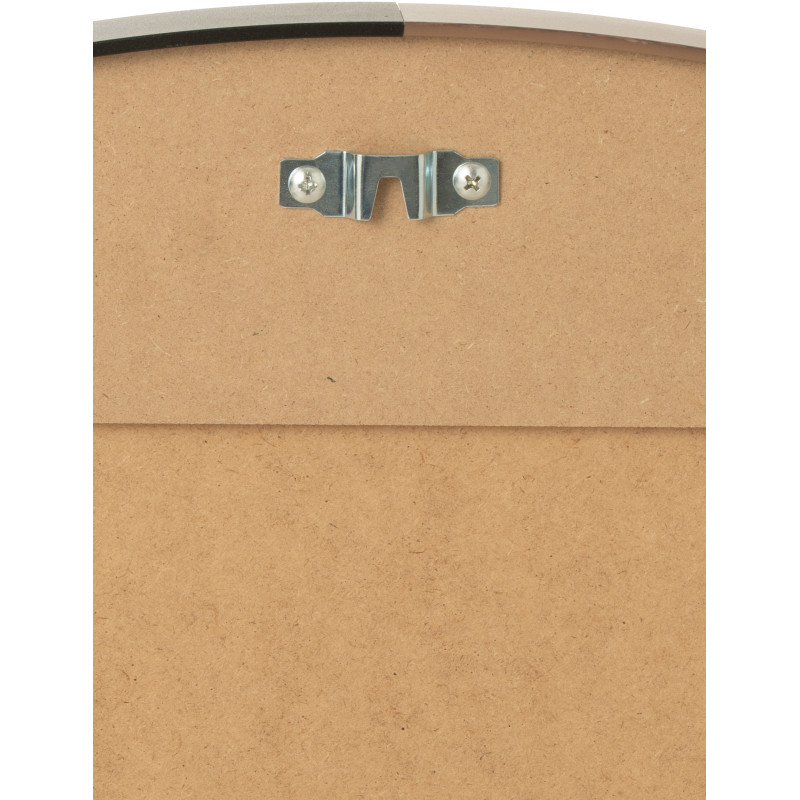 Miroir Mural Rond XL Jareth en Métal Noir - 3