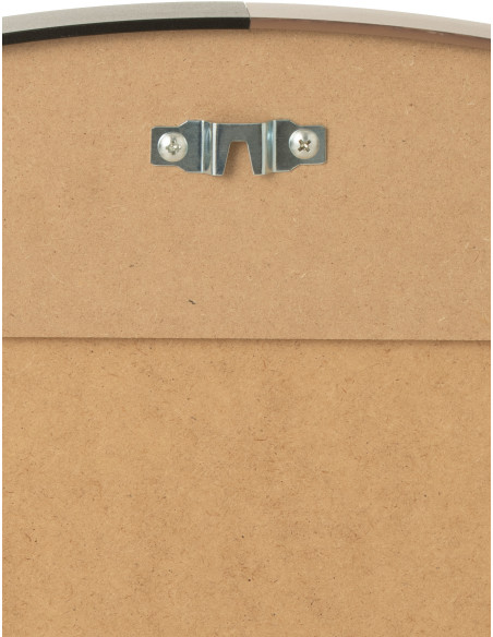 Miroir Mural Rond XL Jareth en Métal Noir - 3