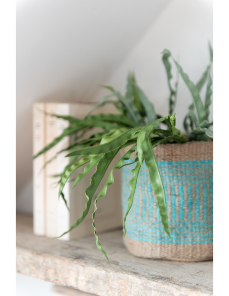 Cache-pot Rond Diamètre 20 cm en Jute Naturel Azur Kyler (Lot de 2) - 3