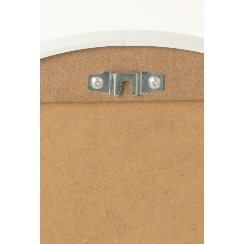 Miroir Mural Rond Jareth en Métal Blanc - 3