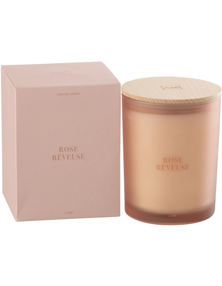 Bougie parfumée XL Senteur Fruitée Rose Rêveuse 52 heures Accords Essentiels - 2
