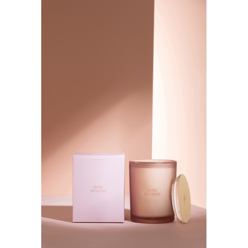 Bougie parfumée XL Senteur Fruitée Rose Rêveuse 52 heures Accords Essentiels - 3