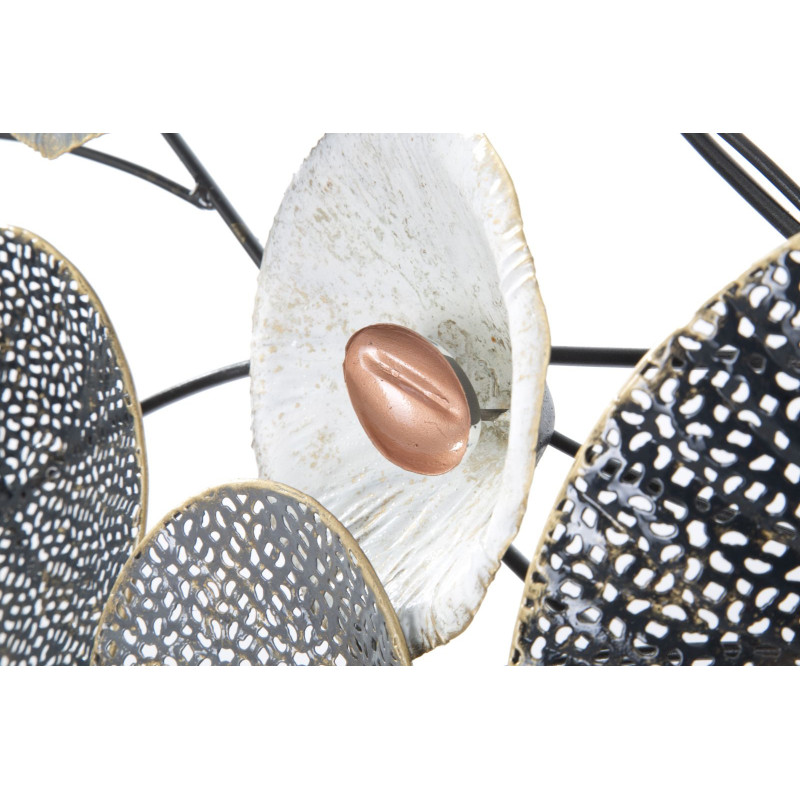 Grande déco murale Fleurs abstraites 157x66 en Métal Multicolore Grid 