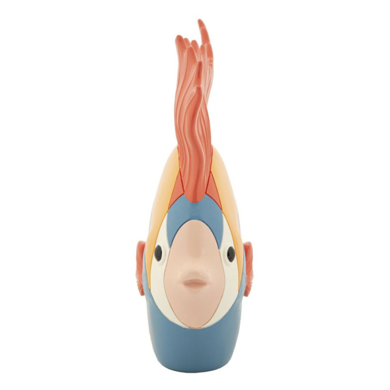 Statuette déco originale Poisson 28 cm en Résine Motif abstrait coloré Rubic 