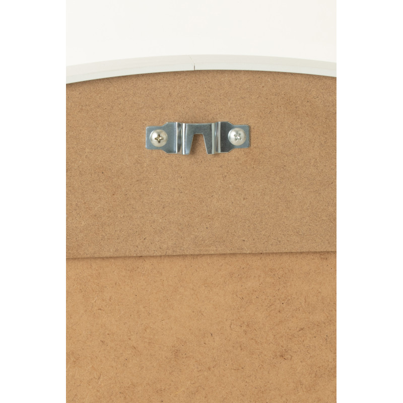 Miroir Mural Rond XL Jareth en Métal Blanc - 3