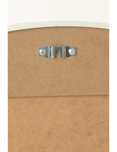 Miroir Mural Rond XL Jareth en Métal Blanc - 3