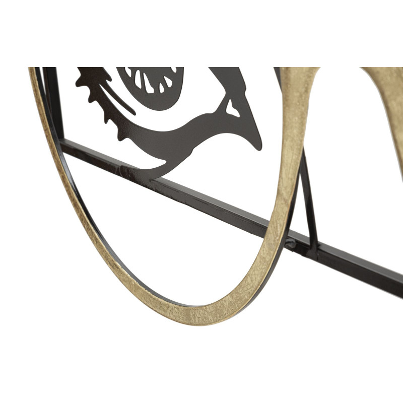 Grande déco murale moderne Clin d'oeil 89x41 en Métal Noir Doré Eyewear 