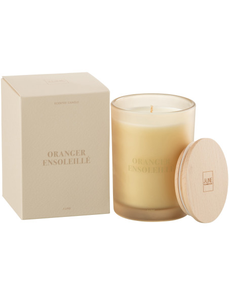 Bougie parfumée Senteur Fruitée Oranger Ensoleillé 38 heures Accords Essentiels - 1