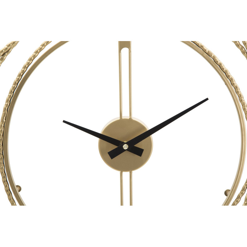 Horloge murale moderne ronde 50 cm en Métal Doré Strips Mauro Ferretti - 2