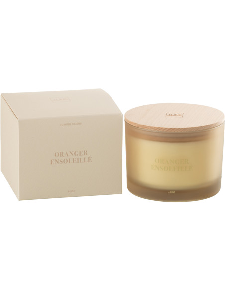Bougie parfumée Senteur Fruitée Oranger Ensoleillé 28 heures Accords Essentiels - 2