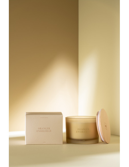 Bougie parfumée Senteur Fruitée Oranger Ensoleillé 28 heures Accords Essentiels - 3