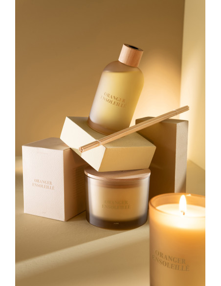 Bougie parfumée Senteur Fruitée Oranger Ensoleillé 28 heures Accords Essentiels - 7