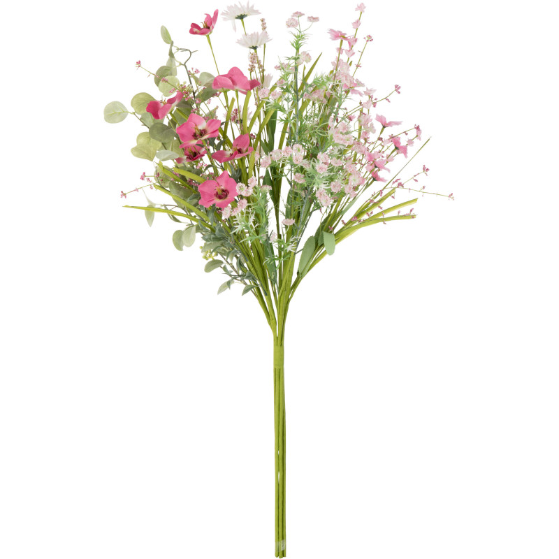 Bouquet de fleurs artificielles Hauteur 85 cm en Plastique Rose Vert - 1