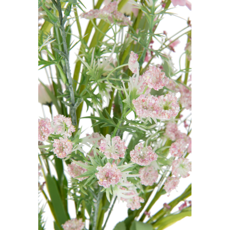 Bouquet de fleurs artificielles Hauteur 85 cm en Plastique Rose Vert - 2