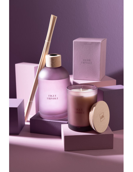 Bougie parfumée Senteur Fruitée Figue Frivole 38 heures Accords Essentiels - 5