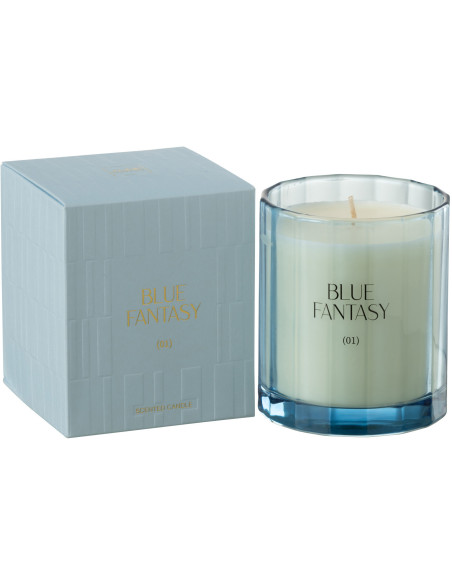 Bougie parfumée Senteur Florale Blue Fantasy 30 heures Pleasure - 1