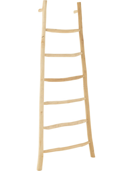 Porte-serviettes Échelle 6 niveaux Hauteur 185 cm en Teck Naturel Ardyce - 1