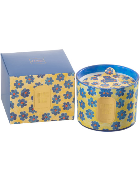 Bougie parfumée Senteur Florale White Musk Violet 30 heures Happiness Blooms - 1