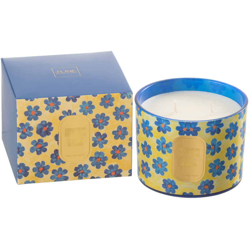 Bougie parfumée Senteur Florale White Musk Violet 30 heures Happiness Blooms - 2