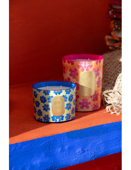 Bougie parfumée Senteur Florale White Musk Violet 30 heures Happiness Blooms - 3