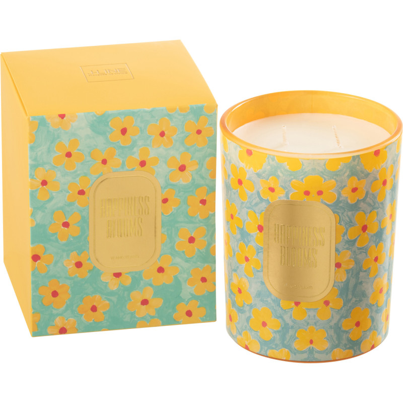 Bougie parfumée XL Senteur Florale Ylang Ylang 70 heures Happiness Blooms - 2