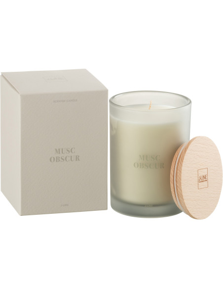Bougie parfumée Senteur Boisée Musc Obscur 38 heures Accords Essentiels - 1
