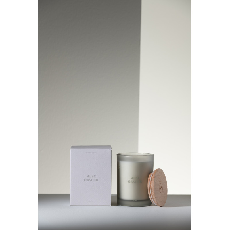 Bougie parfumée Senteur Boisée Musc Obscur 38 heures Accords Essentiels - 3