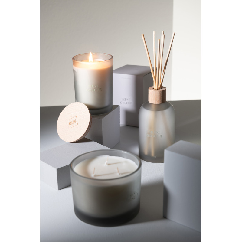 Bougie parfumée Senteur Boisée Musc Obscur 38 heures Accords Essentiels - 6