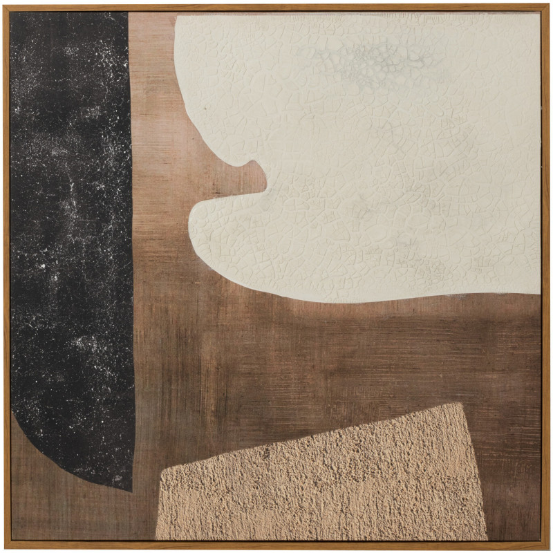 Toile murale carrée motifs abstraits 79 cm - 1