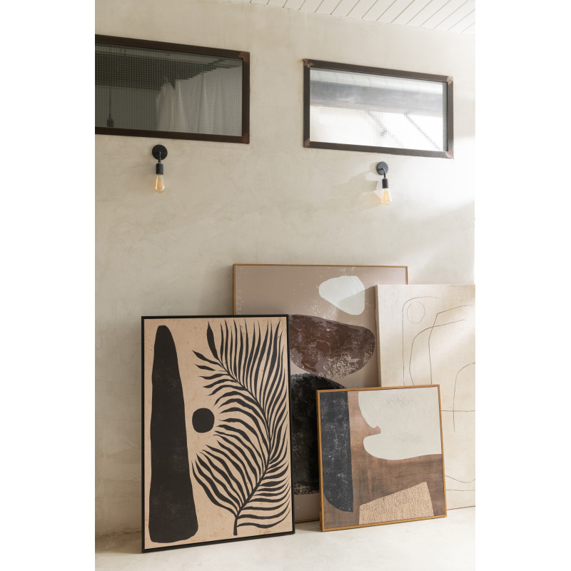 Toile murale carrée motifs abstraits 79 cm - 2