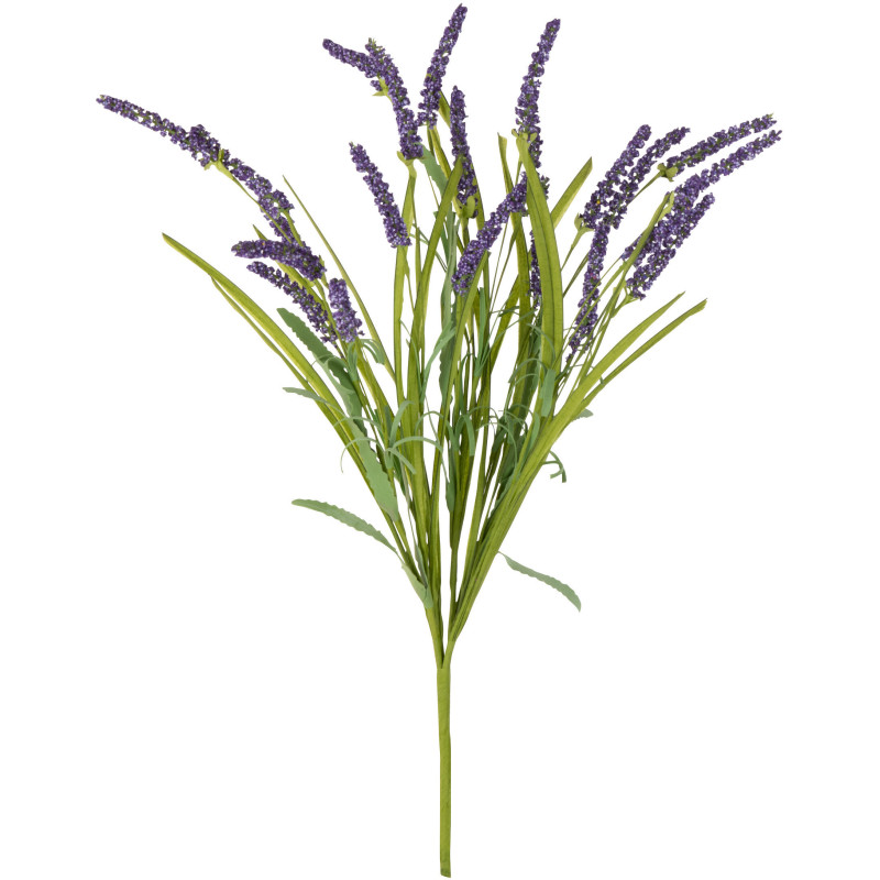 Fleur artificielle Lavande Hauteur 50 cm en Plastique Violet Vert - 1
