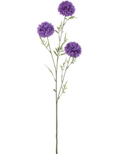 Fleur artificielle Chrysanthème Hauteur 80 cm en Plastique Mauve Vert - 1