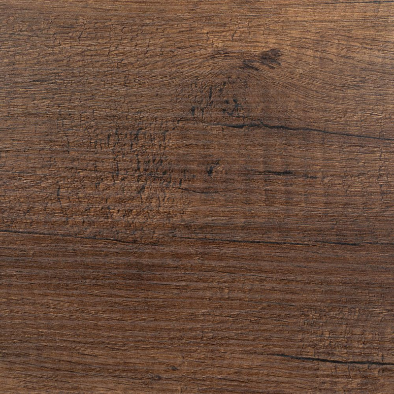 Grande Table à manger extensible moderne Rectangulaire 8 personnes en Bois MDF Marron Métal Noir Maren - 4