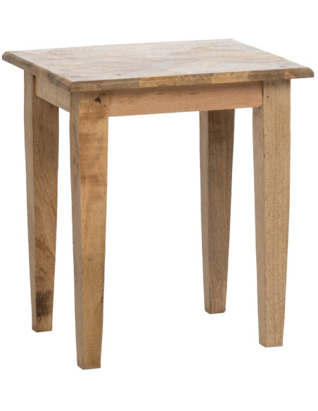 Table d'appoint gigogne Rectangulaire en Bois de manguier Naturel Madia (Lot de 3) - 5