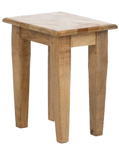 Table d'appoint gigogne Rectangulaire en Bois de manguier Naturel Madia (Lot de 3) - 6