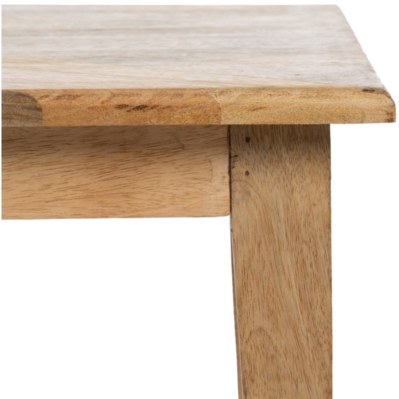 Table d'appoint gigogne Rectangulaire en Bois de manguier Naturel Madia (Lot de 3) - 7