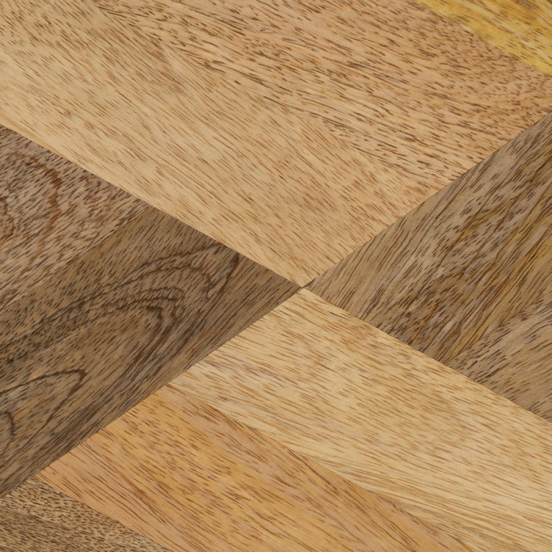 Table d'appoint gigogne Rectangulaire en Bois de manguier Naturel Madia (Lot de 3) - 8